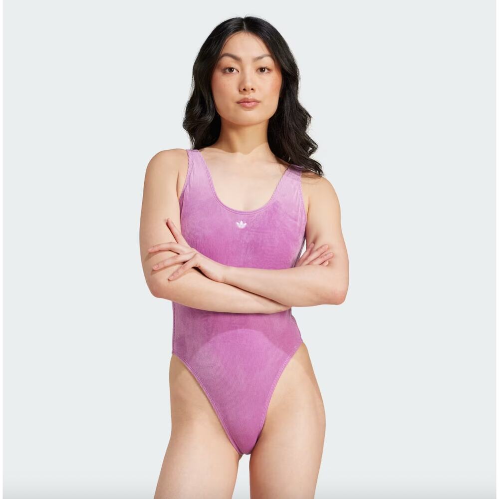 NWT Adidas Essentials Swimsuit Purple Size 6 IY1563